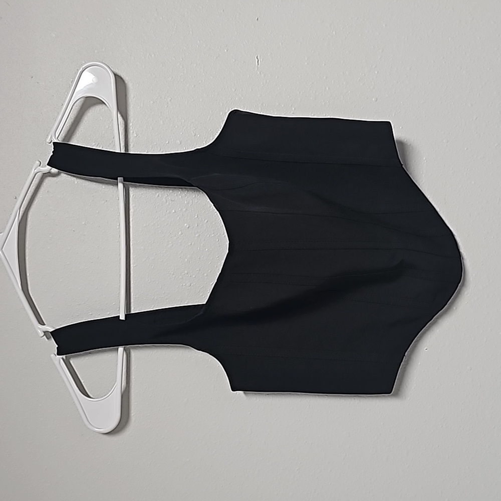 Sincerely Jules: Black crop zippered corset (size s)